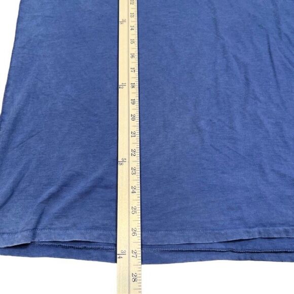 Aerie "Oh What Fun" Slub Tee 100% Cotton Blue Long Sleeve Men's Size Medium - Picture 4 of 10